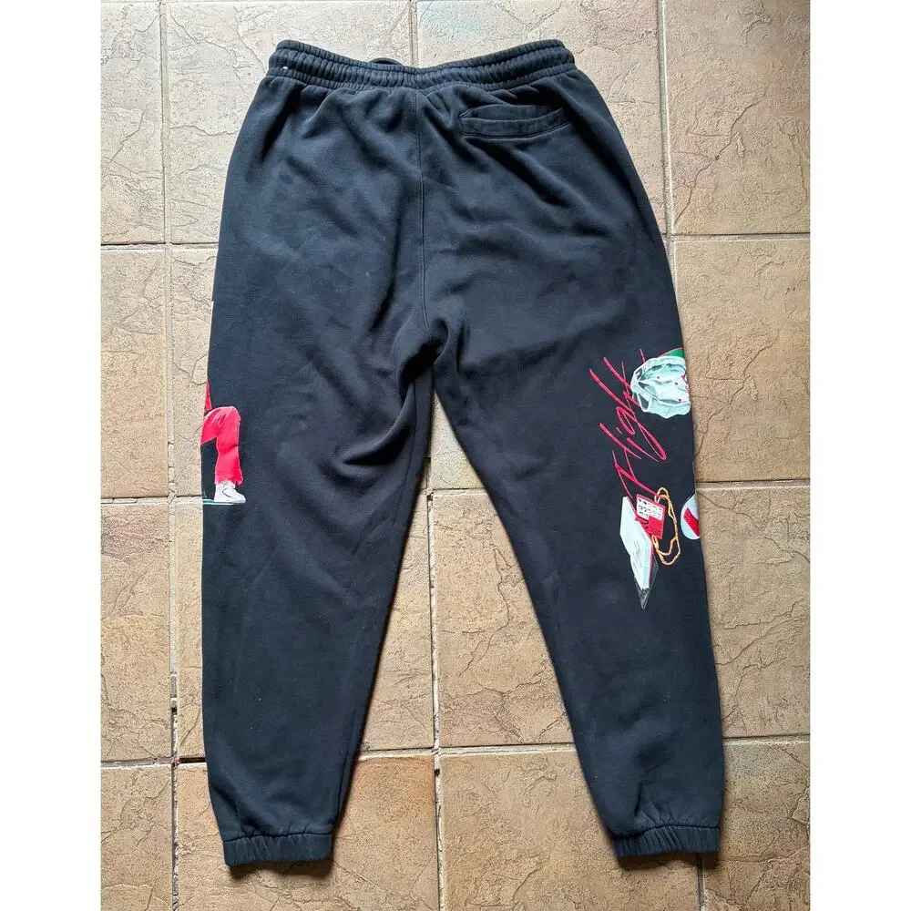 Nike Air Jordan Artist Series Jacob Rochester Fleece Jogger Sweatpants Black L